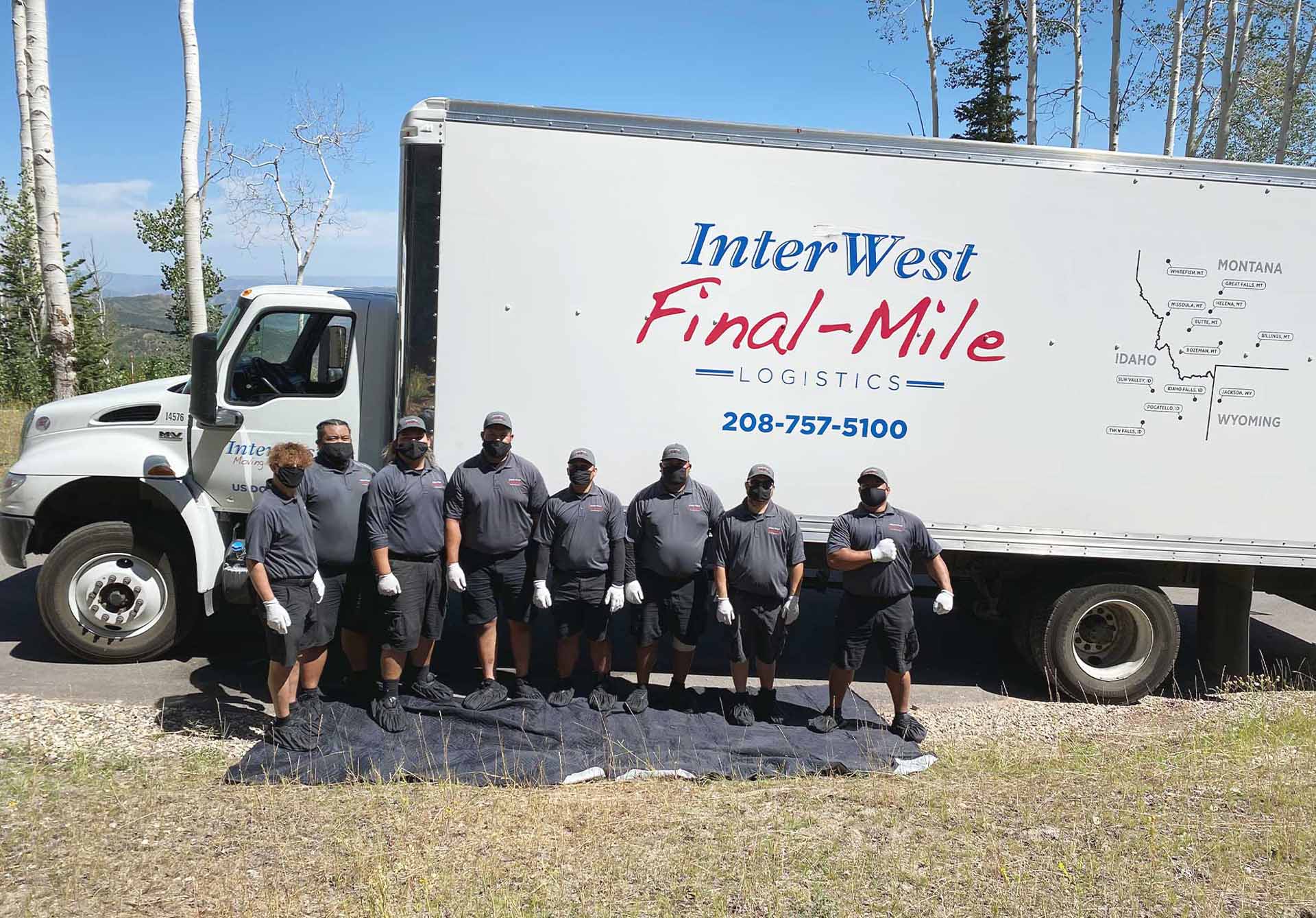 White Glove Delivery Team in front of truck